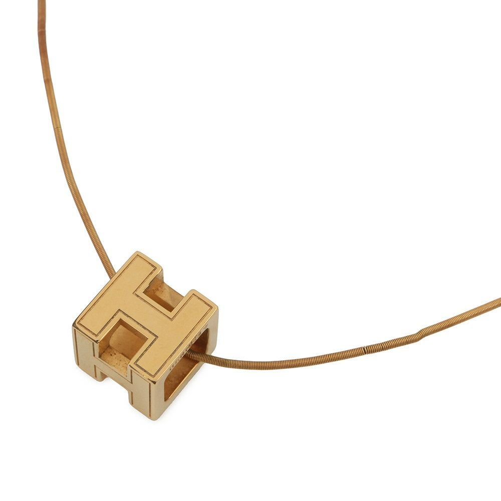 エルメス ネックレス カージュドアッシュ H キューブ ゴールド HERMES エルメス ネックレス カージュドアッシュ H キューブ ゴールド HERMES