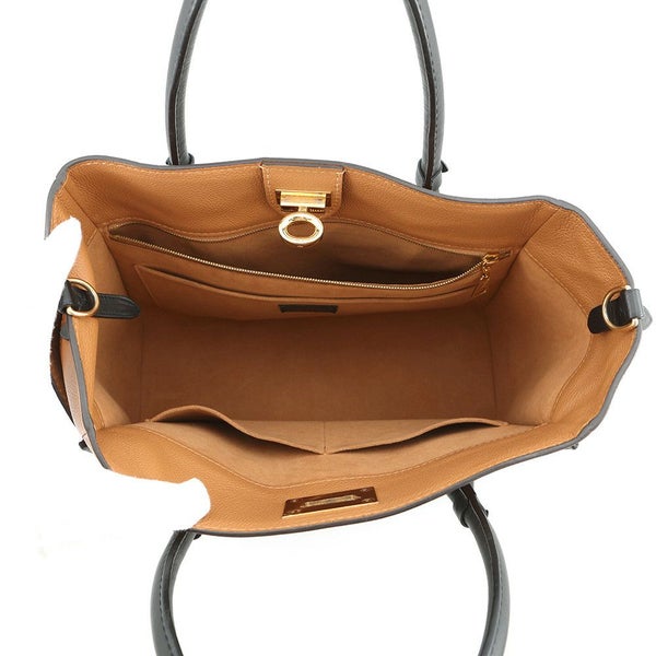 ルイヴィトン ハンドバッグ モノグラム/カーフレザー オンマイサイドMM M53823 LOUIS VUITTON ヴィトン バッグ 黒 ブラック