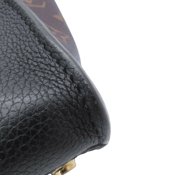 ルイヴィトン ハンドバッグ モノグラム/カーフレザー オンマイサイドMM M53823 LOUIS VUITTON ヴィトン バッグ 黒 ブラック