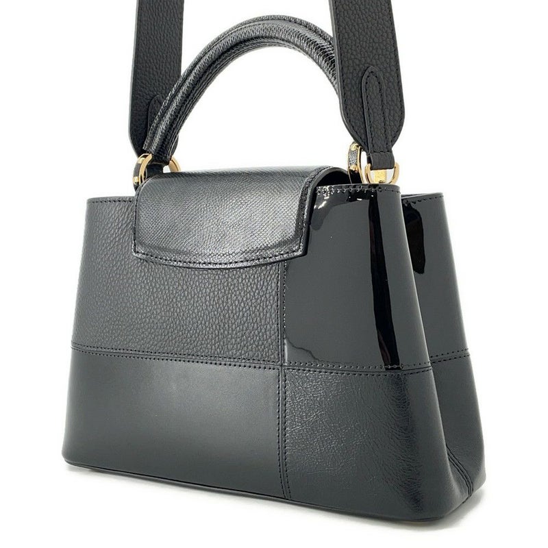 ルイヴィトン ハンドバッグ エナメル/レザー カプシーヌBB M59269 LOUIS VUITTON 2wayショルダーバッグ