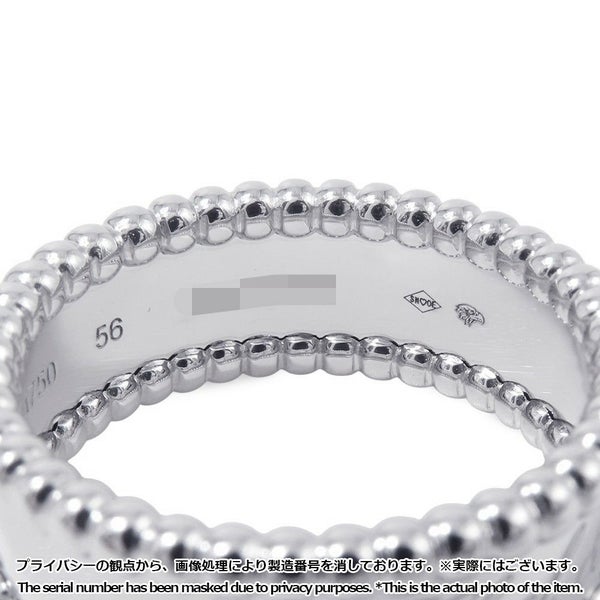 ヴァンクリーフ&アーペル リング ペルレ シニアチュール リング K18WGホワイトゴールド サイズ56 VCARN32300/VCARN32356 指輪