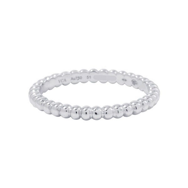 ヴァンクリーフ&アーペル リング ペルレ ゴールドパール スモールモデル K18WGホワイトゴールド サイズ51 VCARN31700 指輪