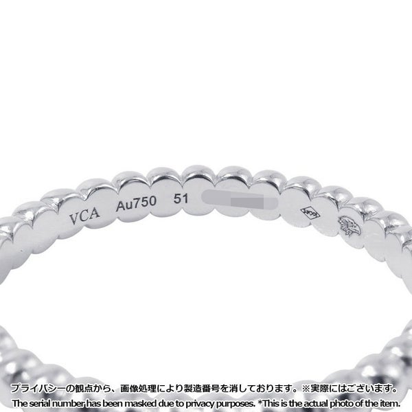 ヴァンクリーフ&アーペル リング ペルレ ゴールドパール スモールモデル K18WGホワイトゴールド サイズ51 VCARN31700 指輪