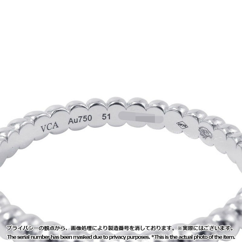 ヴァンクリーフ&アーペル リング ペルレ ゴールドパール スモールモデル K18WGホワイトゴールド サイズ51 VCARN31700 指輪