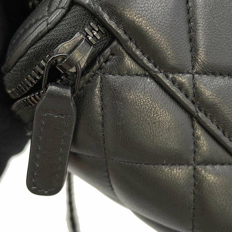 シャネル チェーンショルダーバッグ マトラッセ ココマーク ヴァニティケース ラムスキン AP2199 CHANEL ブラック 黒 バニティ