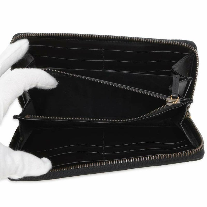 グッチ 長財布 GGマーモント ジップアラウンドウォレット カーフレザー パイソン 706844 GUCCI 財布 黒 日本限定