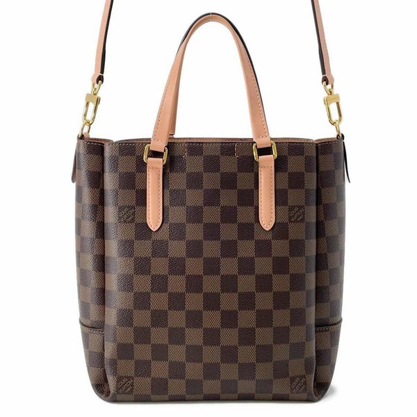 ルイヴィトン ハンドバッグ ダミエ・エベヌ ベルモントNV BB N60297 2wayショルダーバッグ ポーチ付き ピンク