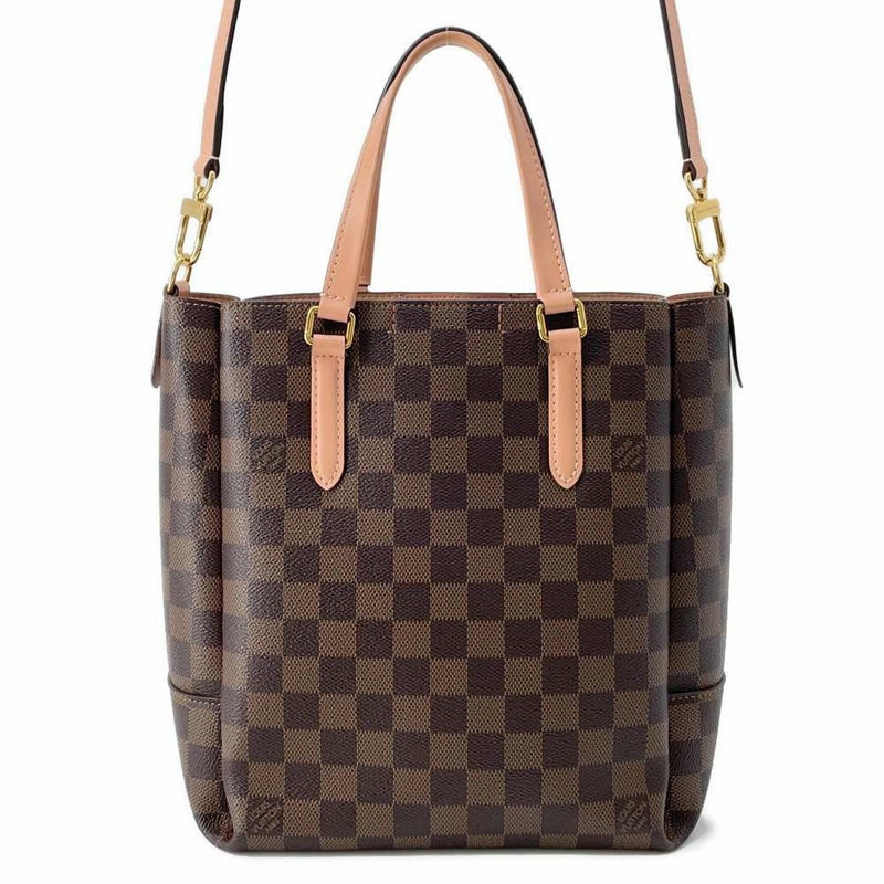 ルイヴィトン ハンドバッグ ダミエ・エベヌ ベルモントNV BB N60297 2wayショルダーバッグ ポーチ付き ピンク