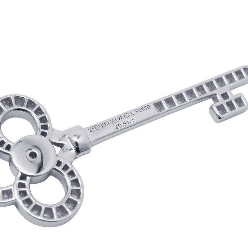 ティファニー ネックレス クラウン キー ラージ ネックレス パヴェ ダイヤモンド 計0.64ct Pt950プラチナ GRP11583 ペンダント