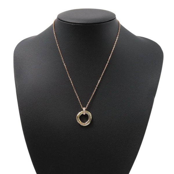カルティエ ネックレス トリニティ ダイヤモンド 5P K18PG/K18YG/K18WG Cartier ペンダント