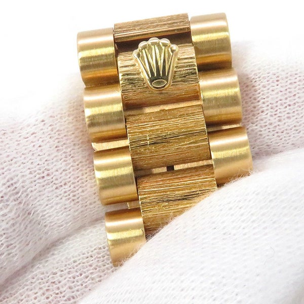 ロレックス デイデイト K18YG 10Pダイヤ Y番 18248G ウォッチ シャンパンゴールド文字盤 バーク仕上げ