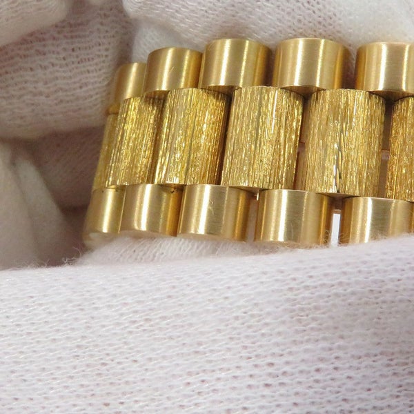 ロレックス デイデイト K18YG 10Pダイヤ Y番 18248G ウォッチ シャンパンゴールド文字盤 バーク仕上げ