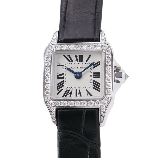 カルティエ サントス ドゥ カルティエ ミニ WF902005 クォーツ Cartier 腕時計 白文字盤