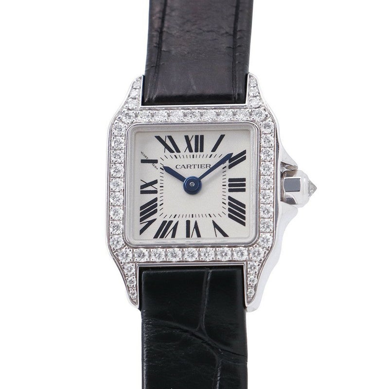 カルティエ サントス ドゥ カルティエ ミニ WF902005 クォーツ Cartier 腕時計 白文字盤