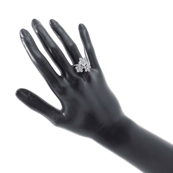 グラフ リング ワイルドフラワー ダイヤモンドクラスター リング ダイヤ 計0.69ct K18WGホワイトゴールド サイズ約14号 指輪