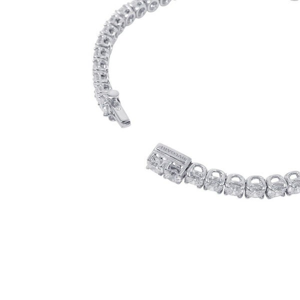 ブルガリ ブレスレット グリフ テニス ブレスレット ダイヤ48P 計約4.5ct K18WGホワイトゴールド BVLGARI ジュエリー