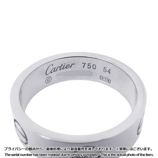 カルティエ リング ラブリング クラシックモデル MM K18WGホワイトゴールド リングサイズ54 B4084700 ジュエリー 指輪