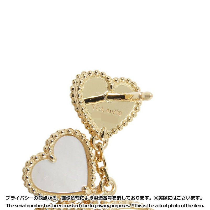 ヴァンクリーフ&アーペル ピアス スウィート ハート イヤリング マザーオブパール/ダイヤ 2P 計0.17ct K18YG VCARN5PQ00 エフイヤージュ