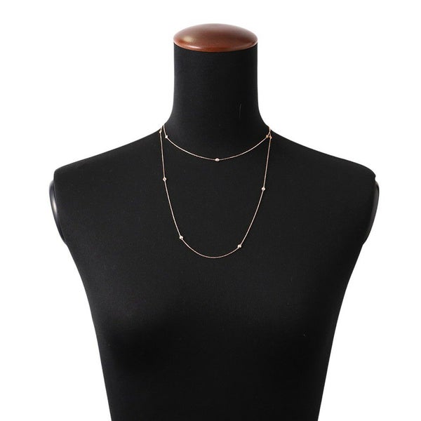 カルティエ ネックレス ディアマン レジェ ダイヤモンド 12P K18PGピンクゴールド B7221000 Cartier ロングネックレス