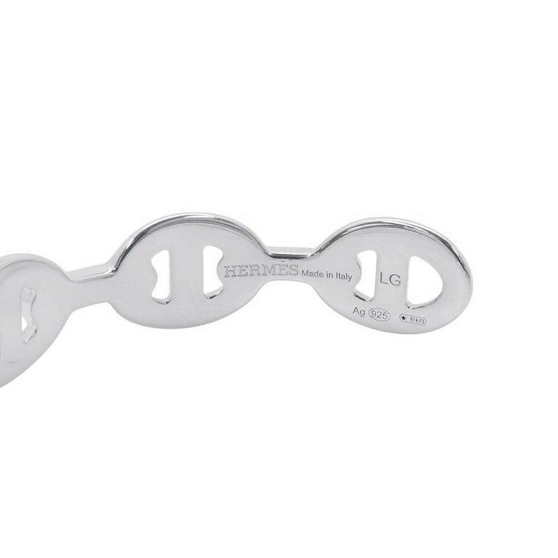 エルメス ブレスレット シェーヌダンクル アンシェネ バングル SV925シルバー サイズLG HERMES バングル
