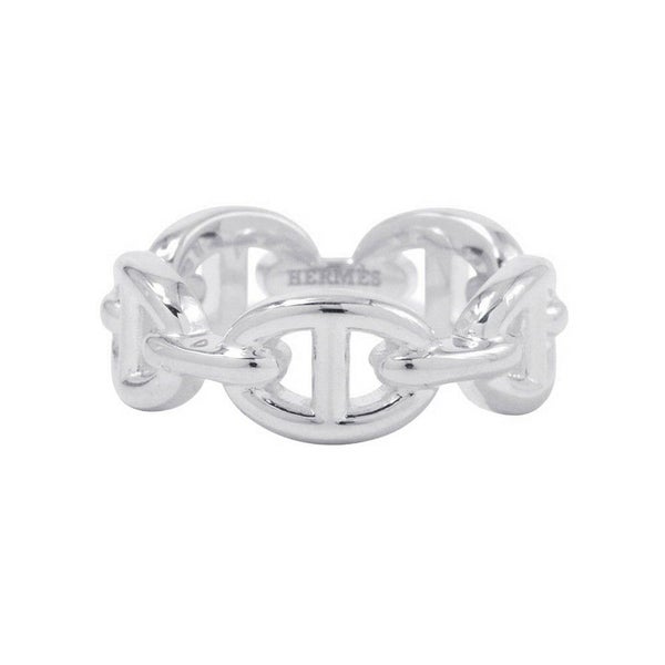 エルメス リング シェーヌダンクル アンシェネPM Enchainee SV925シルバーリングサイズ51 HERMES ジュエリー