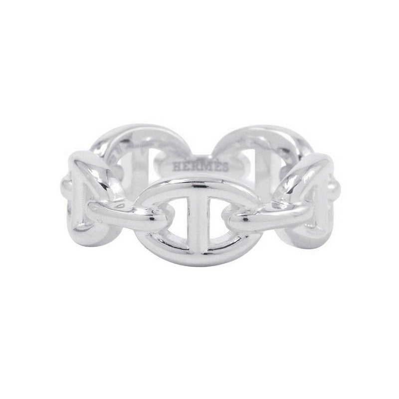 エルメス リング シェーヌダンクル アンシェネPM Enchainee SV925シルバーリングサイズ51 HERMES ジュエリー