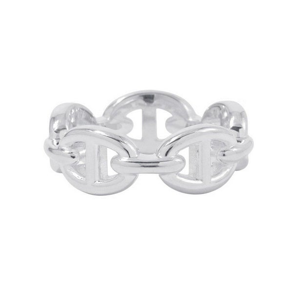 エルメス リング シェーヌダンクル アンシェネPM Enchainee SV925シルバーリングサイズ51 HERMES ジュエリー