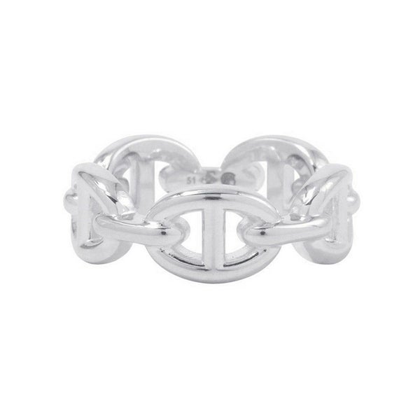 エルメス リング シェーヌダンクル アンシェネPM Enchainee SV925シルバーリングサイズ51 HERMES ジュエリー