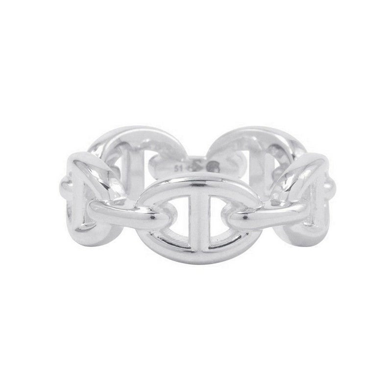 エルメス リング シェーヌダンクル アンシェネPM Enchainee SV925シルバーリングサイズ51 HERMES ジュエリー