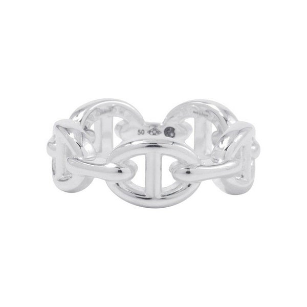 エルメス リング シェーヌダンクル アンシェネPM Enchainee SV925シルバー リングサイズ50  HERMES ジュエリー