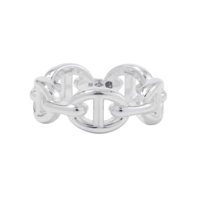 エルメス リング シェーヌダンクル アンシェネPM Enchainee SV925シルバー リングサイズ50  HERMES ジュエリー