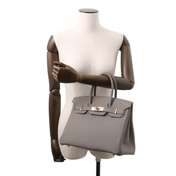 エルメス バーキン30 エタン/ピンクゴールド金具 トゴ Y刻印 HERMES Birkin ハンドバッグ