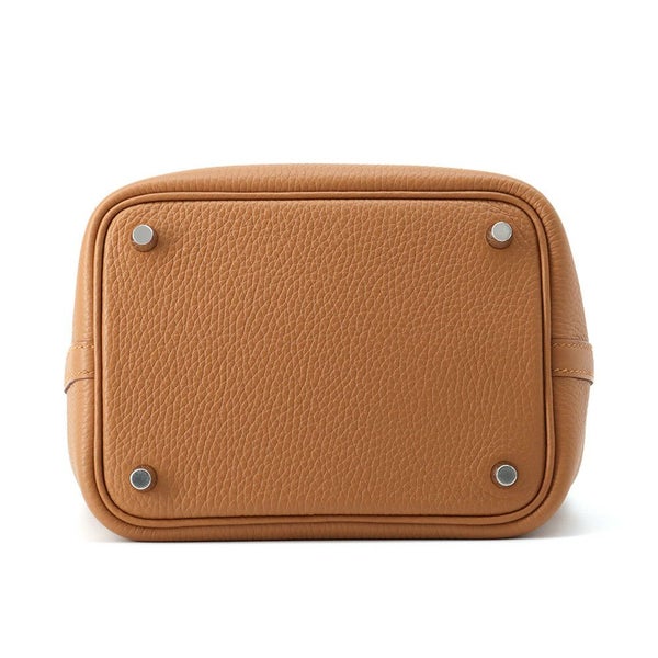 エルメス ハンドバッグ ピコタンロックPM タッチ ゴールド/シルバー金具 トリヨンクレマンス/アリゲーターマット K刻印