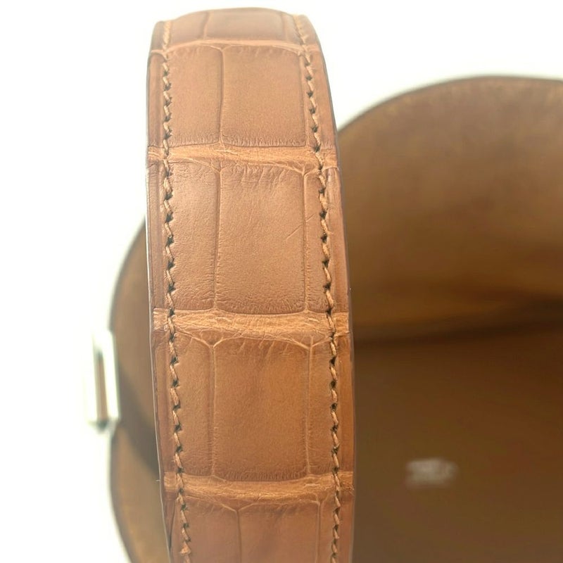 エルメス ハンドバッグ ピコタンロックPM タッチ ゴールド/シルバー金具 トリヨンクレマンス/アリゲーターマット K刻印