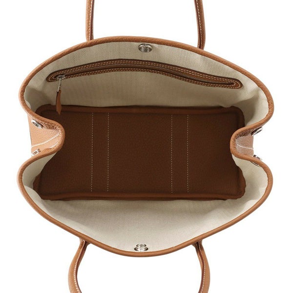 エルメス トートバッグ ガーデンパーティTPM ゴールド/シルバー金具 ネゴンダ K刻印