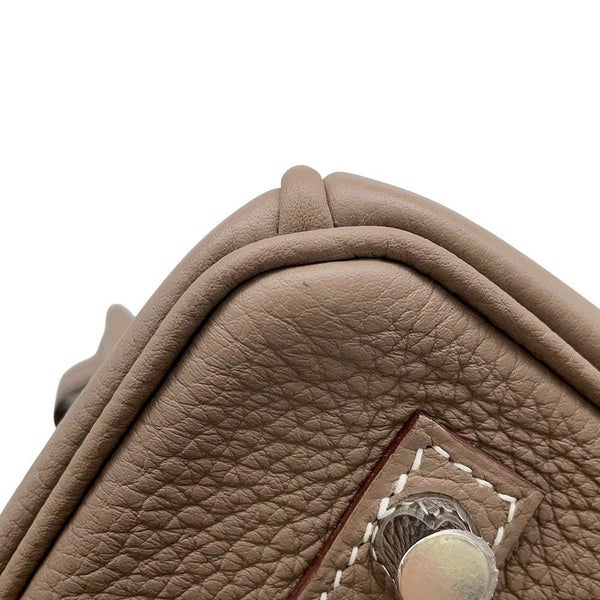 エルメス バーキン25 エトゥープ/シルバー金具 トゴ C刻印 HERMES Birkin ハンドバッグ