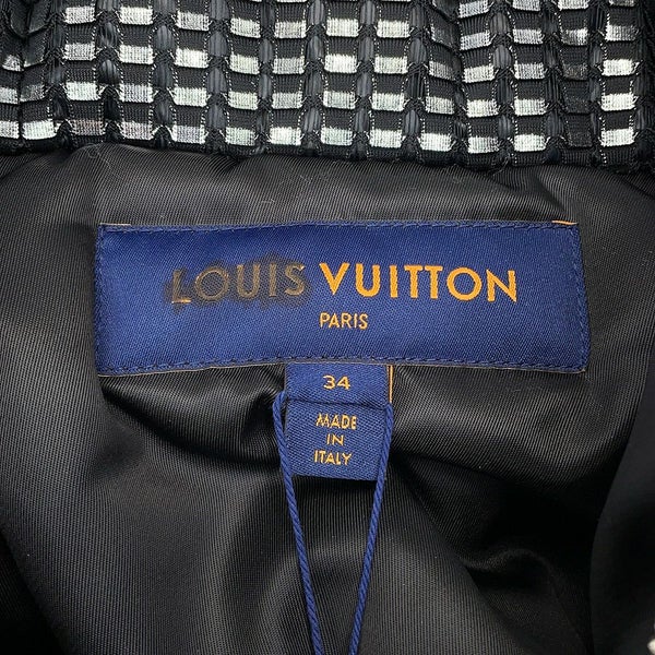 ルイヴィトン ジャケット ショートジップアップ ジャンパー レディースサイズ34 黒 ブラック
