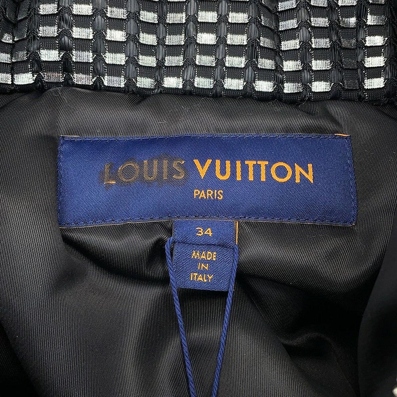 ルイヴィトン ジャケット ショートジップアップ ジャンパー レディースサイズ34 黒 ブラック