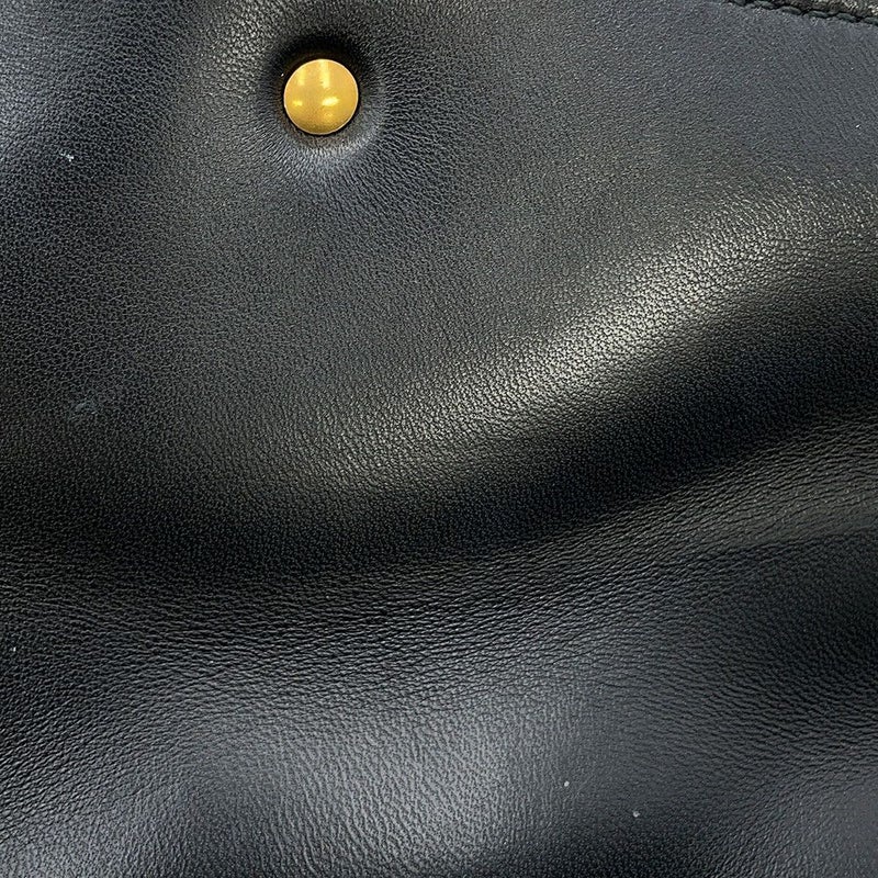 グッチ チェーンショルダーバッグ GGマーモント キルティング レザー 443497 GUCCI 黒