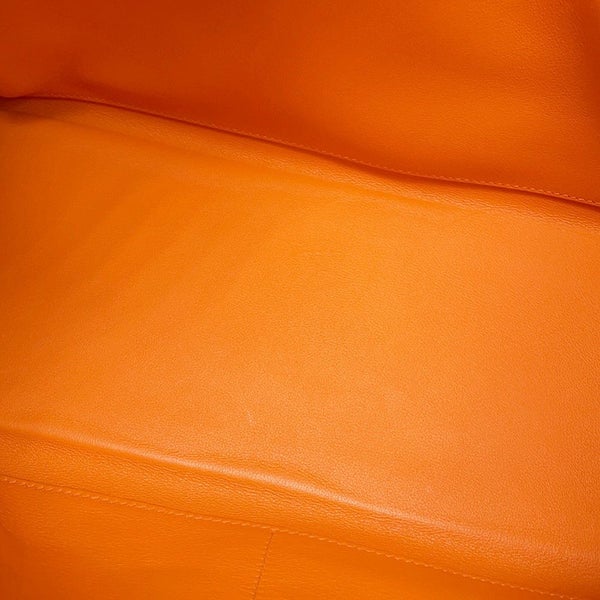 エルメス ハンドバッグ ケリー35 内縫い オレンジ/シルバー金具 スイフト □I刻印 2wayショルダー
