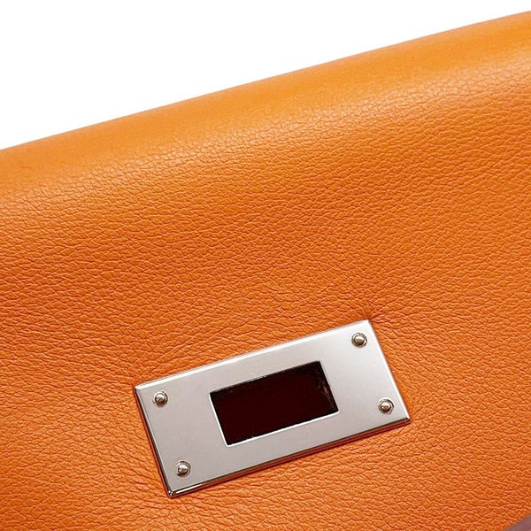 エルメス ハンドバッグ ケリー35 内縫い オレンジ/シルバー金具 スイフト □I刻印 2wayショルダー