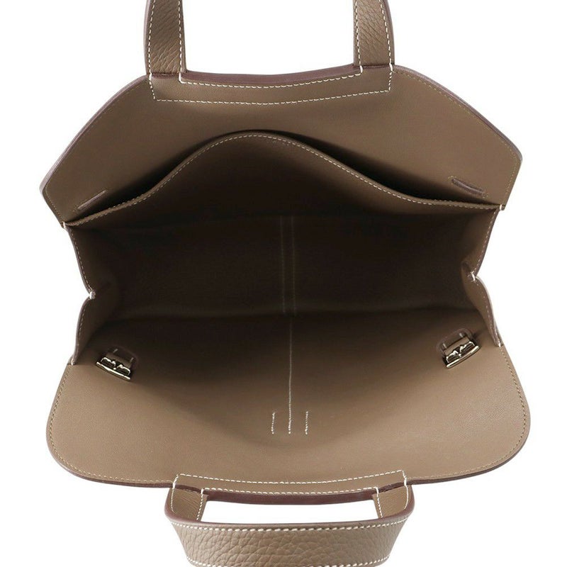 エルメス ハンドバッグ アルザン31 エトゥープ/シルバー金具 トリヨンクレマンス B刻印 2wayショルダー