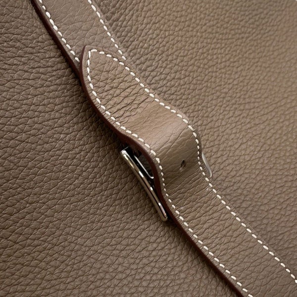 エルメス ハンドバッグ アルザン31 エトゥープ/シルバー金具 トリヨンクレマンス B刻印 2wayショルダー