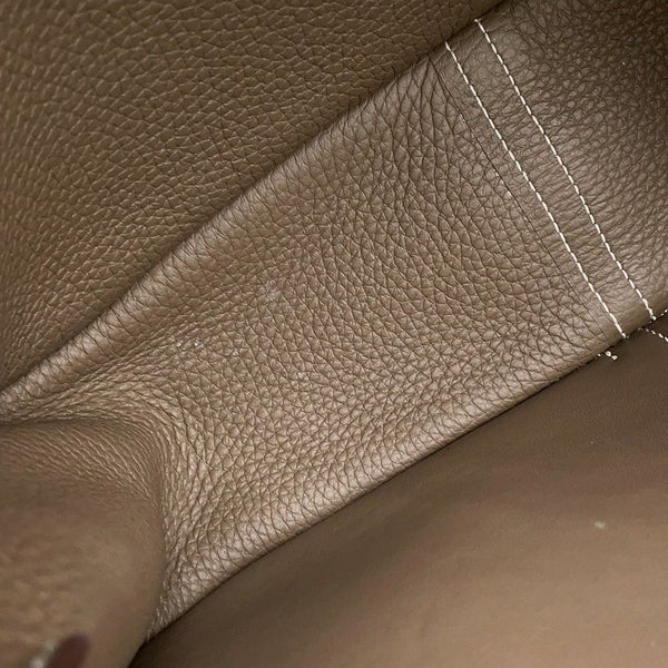 エルメス ハンドバッグ アルザン31 エトゥープ/シルバー金具 トリヨンクレマンス B刻印 2wayショルダー