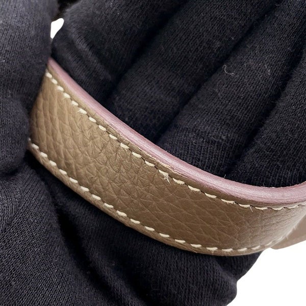 エルメス ハンドバッグ アルザン31 エトゥープ/シルバー金具 トリヨンクレマンス B刻印 2wayショルダー