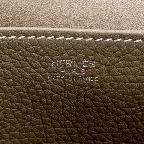 エルメス ハンドバッグ アルザン31 エトゥープ/シルバー金具 トリヨンクレマンス B刻印 2wayショルダー