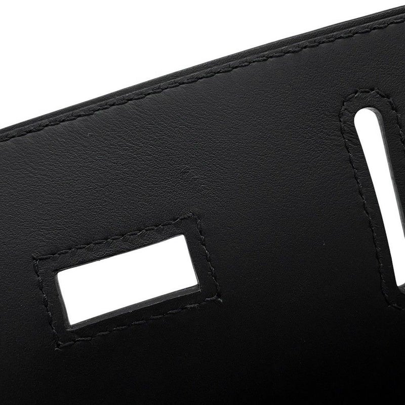 エルメス ボディバッグ ケリー アッカドPM ブラック/ニューライム/シルバー金具 トワルオフィシェ/スイフト K刻印 メンズ 黒