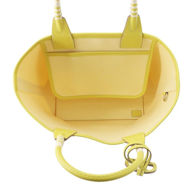 エルメス スティープル25 ライム/シルバー金具 トワルアッシュ/スイフト B刻印 HERMES バッグ