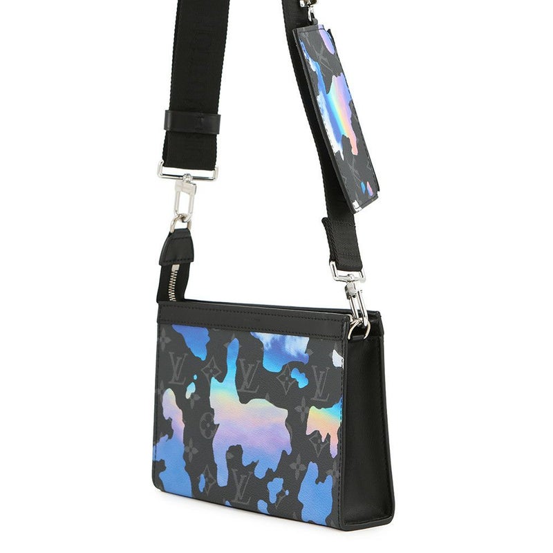 ルイヴィトン ショルダーバッグ モノグラム・エクリプス ガストン・ウエアラブル ウォレット M81753 ルーム・ウィズ・ア・ビュー 黒 ブラック