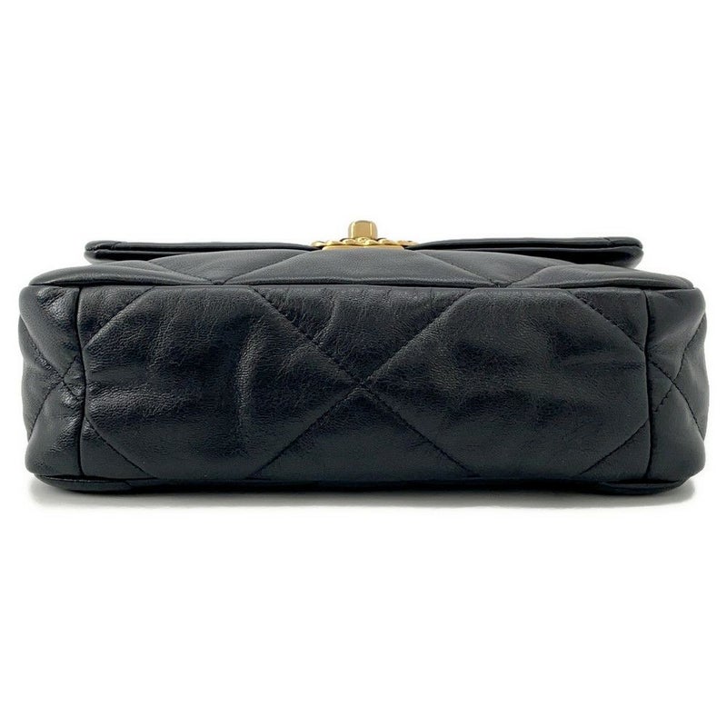 シャネル チェーンショルダーバッグ CHANEL19 フラップ ココマーク ラムスキン AS1160 CHANEL 2way 黒